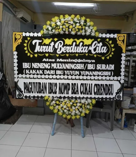 Papan Bunga Duka Setiawargi Tamansari