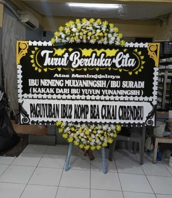 Papan Bunga di Setiawargi Tamansari